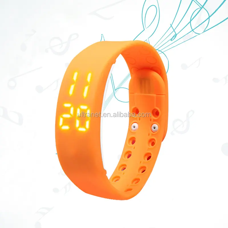 Children silicone rubber intelligent bracelet custom logo kids sport wrist watch with sleep monitor