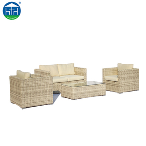 Muebles de jardín Foshan/Shunde, sofá largo de ratán para exteriores, balcón, sofá de jardín de mimbre moderno impermeable - Product Image 3
