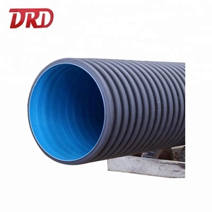 Tuyau de drainage en PE corrugé à double paroi HDPE de haute qualité 24'' Flexible Haute pression Tête ronde pour application d'eau - Product Image 3