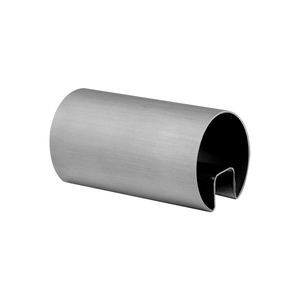 Tubo De Acero Inoxidable V2A Ranurado Para Pasamanos O Vidrio – Perfil Redondo O Cuadrado, Largo 1-5 M