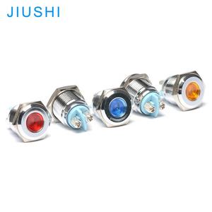 A16-F lampu indikator LED 16mm logam tahan air lampu indikator 12v 24v 220v merah hijau kuning biru putih lampu indikator <span class=keywords><strong>Pilot</strong></span> - Product Image 2