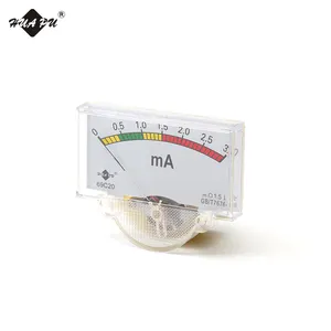 Rectangle form pointer typ panel strom ampere meter direkt moving coil DC 3.0mA amperemeter 69C20 80*44mm