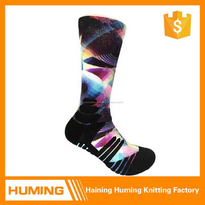 Venta caliente para hombre de punto <span class=keywords><strong>sin</strong></span> costuras vivos colores de impresión personalizada calcetín - Product Image 2