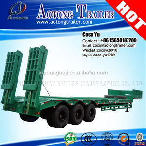 Bonne qualité deuxième main semi remorque type 3 essieux 50 tonnes utilisé lit bas remorque avec <span class=keywords><strong>pas</strong></span> <span class=keywords><strong>cher</strong></span> prix - Product Image 4