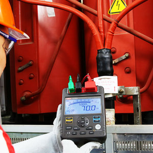 Análise de resistência de isolamento elétrico 5kv, medidor digital de resistência