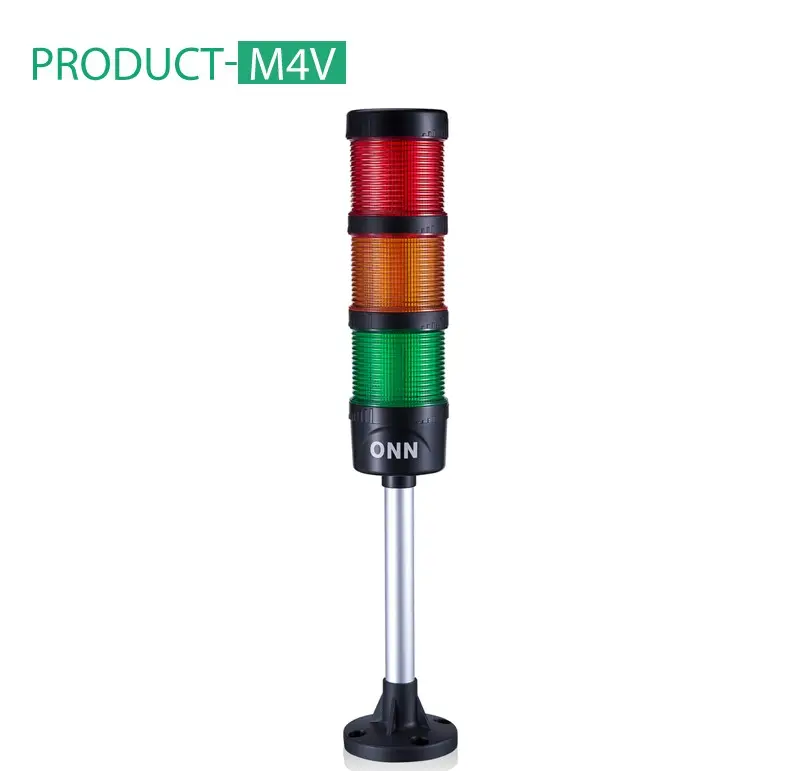 110V led tower warning light red flashing with siren alarm