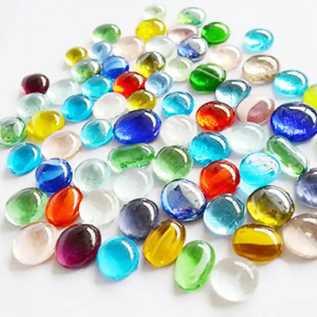 Acrylic Heart-shaped Gemstones for Glass Fillers