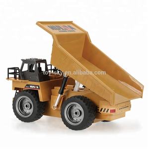 HUINA 1540 <span class=keywords><strong>1</strong></span>:18 2.4กรัม6CH RCอัลลอยรถบรรทุกเสริมโลหะผสมหมุนรถขุดRCรถวิศวกรรมของเล่น - Product Image 4