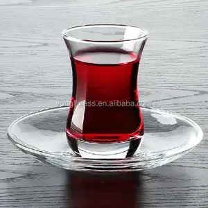 Traditional turkish tea glass cup,tea cup sets, tea glass with saucer