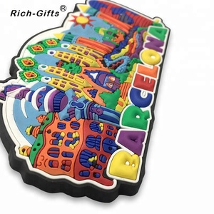 Imán de nevera de PVC 3D de <span class=keywords><strong>Barcelona</strong></span>, recuerdo turístico al por mayor - Product Image 6