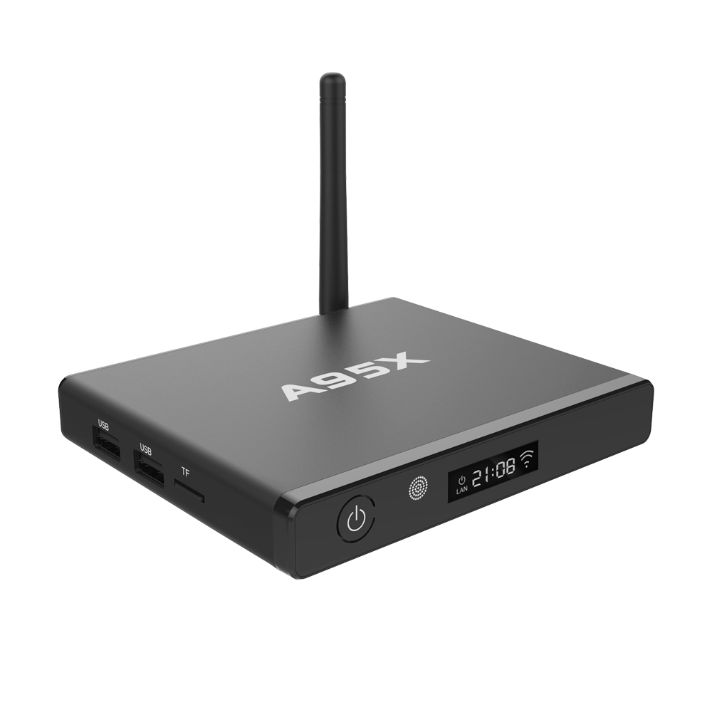 Diseño agradable Cheapest Calidad Caja de la TV 2.4g Wifi A95X TV BOX Android 6.0