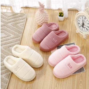 Pantofole morbide su ordinazione della peluche della <span class=keywords><strong>casa</strong></span> dell'interno calde pantofole della donna della peluche <span class=keywords><strong>blu</strong></span> rosa di inverno - Product Image 5