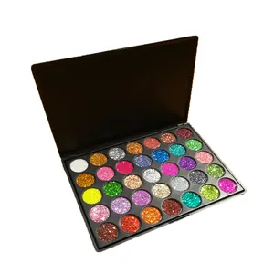 Palette de fard à paupières diamant avec logo personnalisé de haute qualité 35 couleurs maquillage avec logo personnalisé pour ombres à paupières