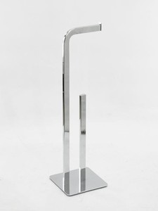 Porte-brosse de toilette chromé à angle brillant - Product Image 6