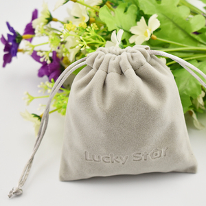 <span class=keywords><strong>Achat</strong></span> Direct de la chine de bonne qualité de l'environnement gris pochette en velours - Product Image 6