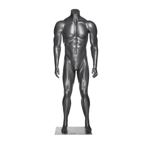 L'europe mannequin homme muscle fort mannequin complet du corps sans tête poupée mannequin pour l'affichage de vêtements HEF-01