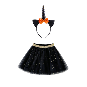 Di alta Qualità Per Bambini Del Tutu Del Bambino del <span class=keywords><strong>Vestito</strong></span> del Pannello Esterno + <span class=keywords><strong>Unicorno</strong></span> Corno Fascia Set Festa Di Compleanno Abiti Grigio Tutu Gonne Per Le Ragazze - Product Image 3