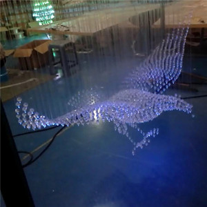 โคมไฟคริสตัล LED 8สีโคมไฟระย้าคริสตัล LED แสงน<span class=keywords><strong>ก</strong></span>3D - Product Image 6