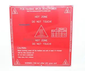 레드 PCB 가열 열 침대 MK2B 업그레이드 MK2A Mendel RepRap CNC 3D 프린터 뜨거운 침대 온상 지원 12V 24V