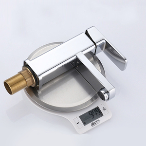 Rubinetto per Lavabo Quadrato Moderno in Cromo con Leva Singola, Corpo in Zinco Lucidato Ceramico, Scontato - Product Image 5