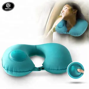 Ultralight Inflatable Pillow with Built-in Press Pump Portable self-Inflatable Neck Support Pillow for Sleeping and Travel