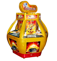 Machine à poussoir de pièces classique pour 6 joueurs avec prix en jetons pour centre de jeux et fête foraine