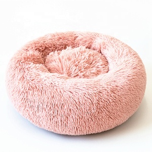 Cheap Wholesale 100% Polyester Material Super <strong>Soft</strong> Pet <strong>Bed</strong> Indoor <strong>Dog</strong> Cat Circular Nest <strong>Beds</strong> - Product Image 2