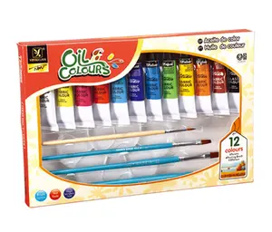 Pintura acrílica de 12 colores, Multicolor, en oferta