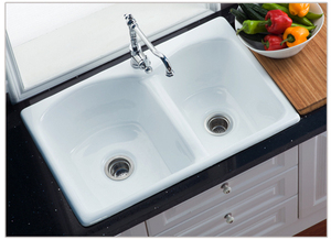NH-6005 יצוק ברזל מטבח כיורים - Product Image 2