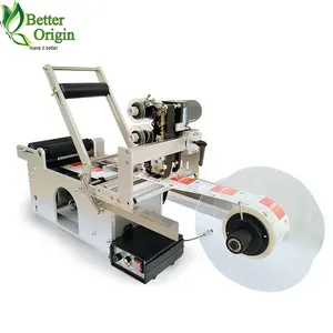 Semi automatic mini plastic bottle labeling machine round bottle labeler