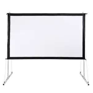 120 Inch Wide Daylight Rear Fast Foldable Projector Screen / Beamer Screen