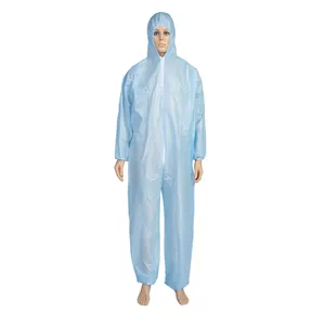 Disposable Plastic Nonwoven Protective Working Coverall Body Safety Suits