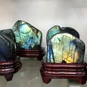 Gran oferta, GEMA de piedra semipreciosa pulida labradorita precios