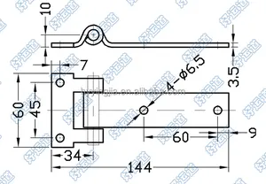 Bản Lề Dây Đeo Cửa Xe Tải Bằng Thép Không Gỉ 01144S