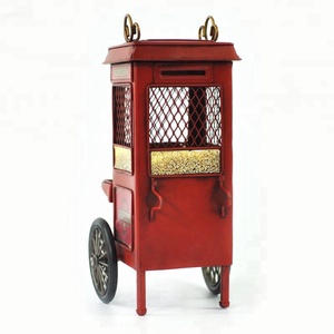 Adorno Decorativo de Metal, Manualidades de Hierro, Decoración de Metal con Forma de Coche de Palomitas, Alcancía Creativa para Niños, Decoración para el Hogar, Oficina o Bar - Product Image 3