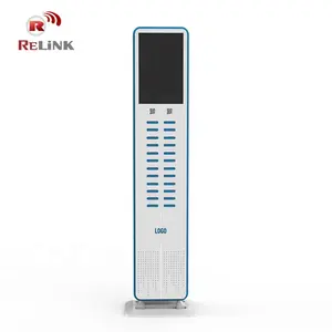 24 Slots Điện Thoại Thông Minh Bộ Sạc Pin Di Động Kiosk Trạm Cho Thuê Ngân Hàng Điện Chung