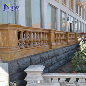 Design di Balaustra per Balcone in Marmo Color Crema Ornamentale per Edifici Cittadini Fornito Direttamente dalla Fabbrica - Product Image 6