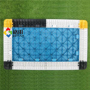 Revêtement de sol temporaire extérieur en PP à prix flexible, motif grain de <span class=keywords><strong>bois</strong></span> sûr, résistant aux températures, protection de terrasse pour événements - Product Image 6