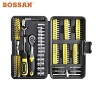 BOSSAN 2019 nuevo diseño 130 pieza, alta calidad, material de cromo vanadio, brocas y enchufes Juego de Herramientas