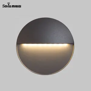 Savia-Luz LED de pared para jardín IP44, 3W, impermeable, de aluminio, PC, lámpara de esquina, luz de paso para exteriores, luces de ladrillo resscred