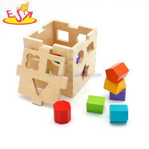2023 סיטונאי הוראה מוטורית צורה מעץ מיון קוביית לילדים W12D080-Z - Product Image 4