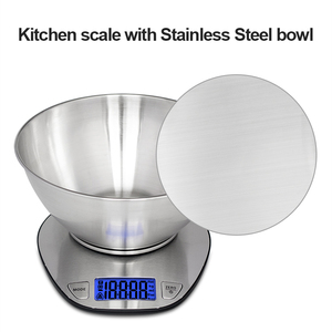 Nhà Máy Cung Cấp Thép Không Gỉ Có Trọng Lượng Quy Mô 5 Kg Công Suất Kỹ Thuật Số Quy Mô Nhà Bếp Quy Mô Thực Phẩm Với Đo Bát - Product Image 6