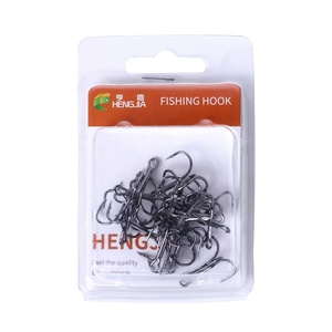 Hengjia Boxed High Carbon Steel <strong>Fishing</strong> Hooks 20 Pcs in One Box - Product Image 1