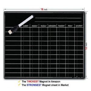 <span class=keywords><strong>Calendrier</strong></span> électronique pour enfants, planificateur hebdomadaire, effaceur noir magnétique, haute qualité, vente en gros - Product Image 2
