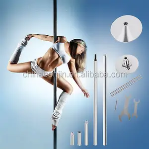 Pole Dancing Kit Indoor Spinning Stripper Dance Pole 45mm Height Adjustable from 2235 to 2745mm 7.4-9 FT Pole Dance Fitness