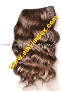 Extensiones de cabello crudo de templo de un solo donante Extensiones de cabello rizado natural de la India Extensiones de cabello humano de alta calidad sin derramamiento - Product Image 2