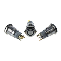 LA16JSF-11ZE-IP67-S G 12V 16mm micro switch waterproof Metal push button switch