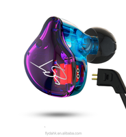 Écouteurs intra-auriculaires hybrides KZ ZST 1DD+1BA HIFI DJ pour le sport et la course, oreillettes KZ ZST