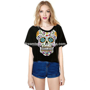Offres Spéciales filles dame femmes coton dessin animé numérique imprimé <span class=keywords><strong>t</strong></span>-<span class=keywords><strong>shirt</strong></span> en gros - Product Image 3