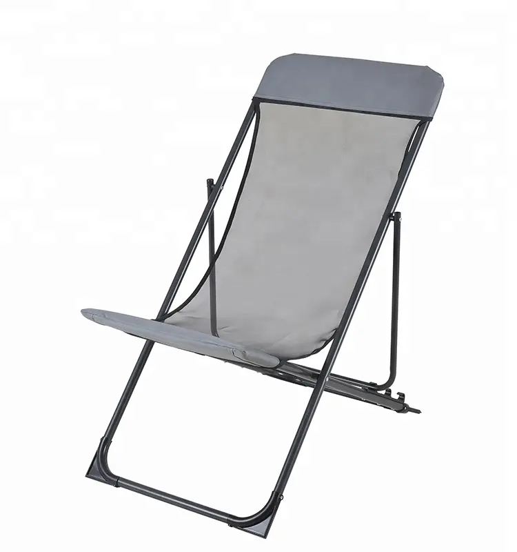 Reclining Folding Beach Chair compact Penco beach chair with 3 adjustable positions
